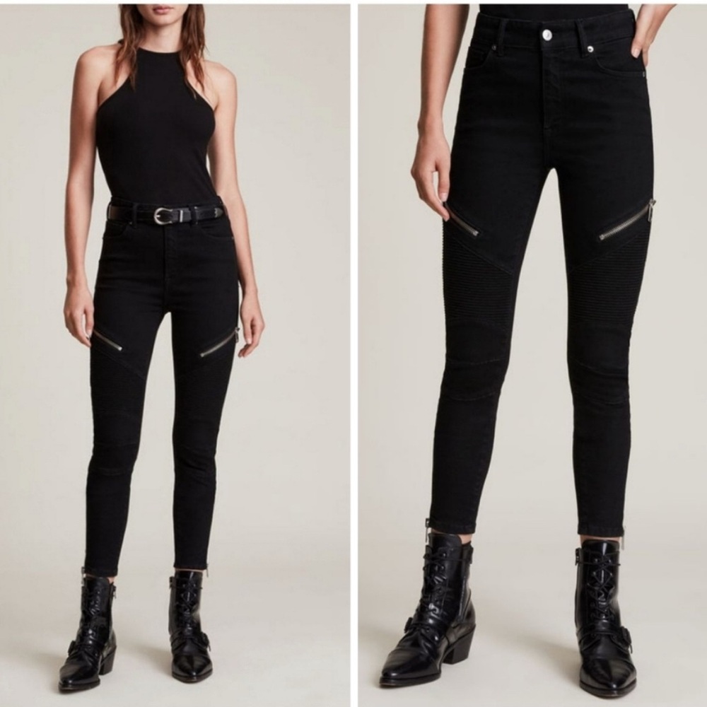 All Saints Black Skinny Jeans